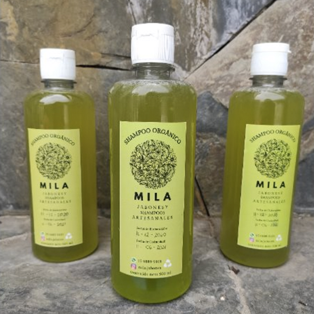 Shampoo Natural de Romero y Aloe 500ml Mila APOYAMX