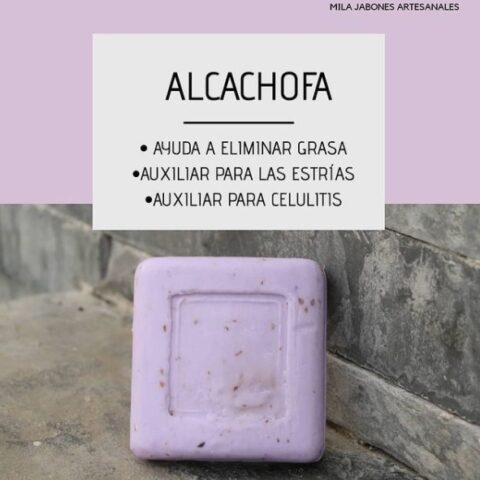 jabon artesanal de alcachofa